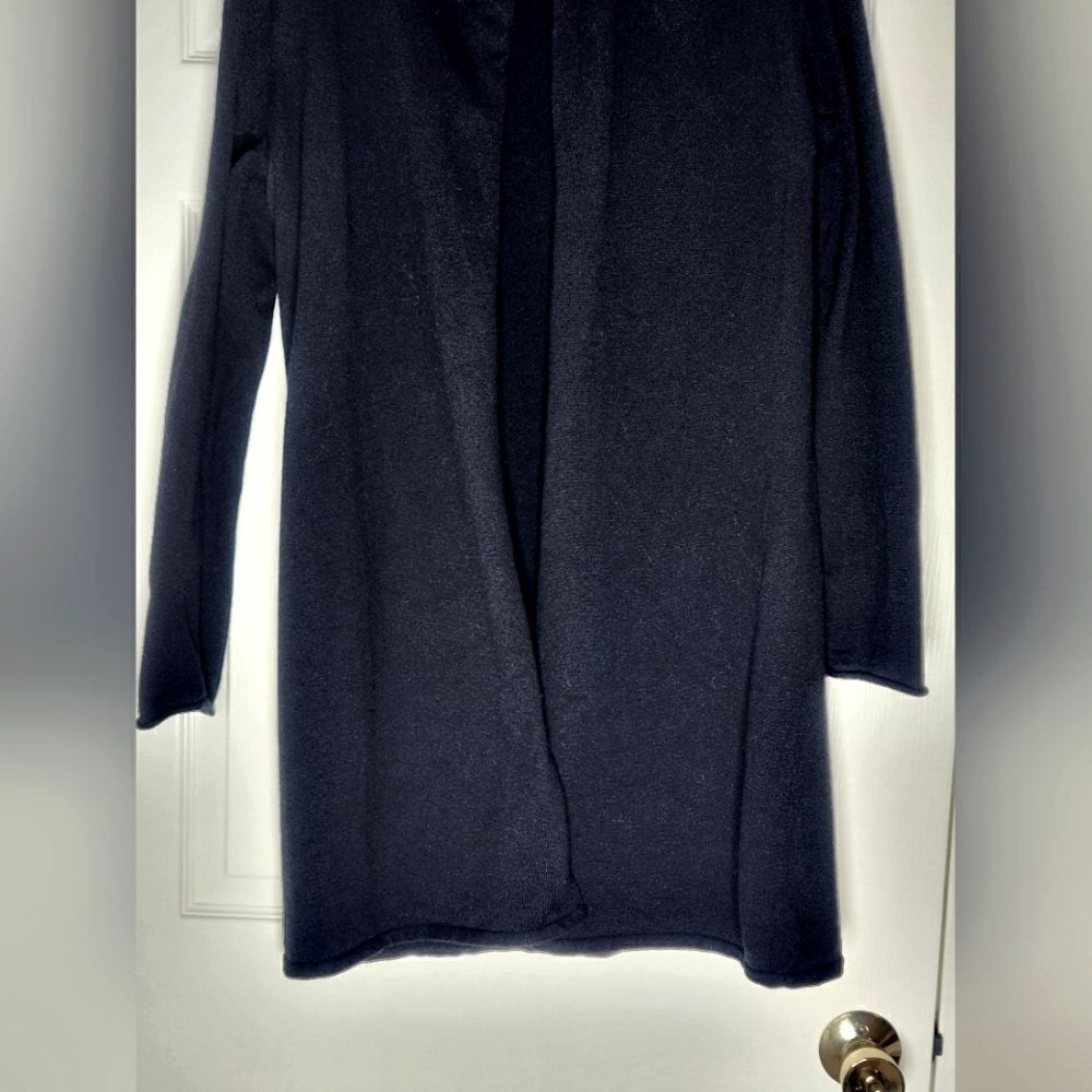 INC International Concepts PL Black CASHMEREBlendLngslvKnit Women OpenedCardigan - Picture 5 of 8